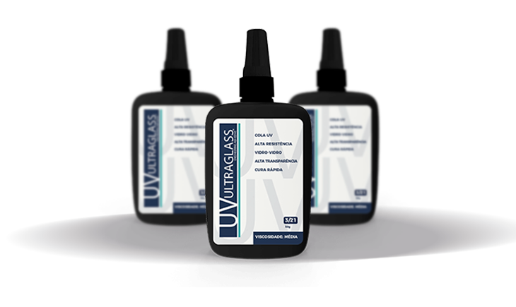 Colagem UV - cola UV Ultraglass
