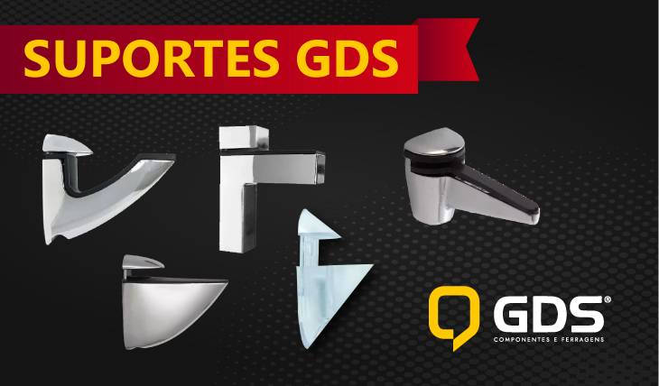 Conheça a linha completa de suportes de prateleiras GDS