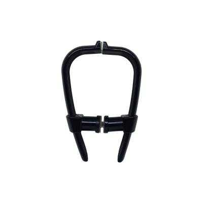 AL Puxador Arco 1 Furo De Polímero 190mm Preto                                   