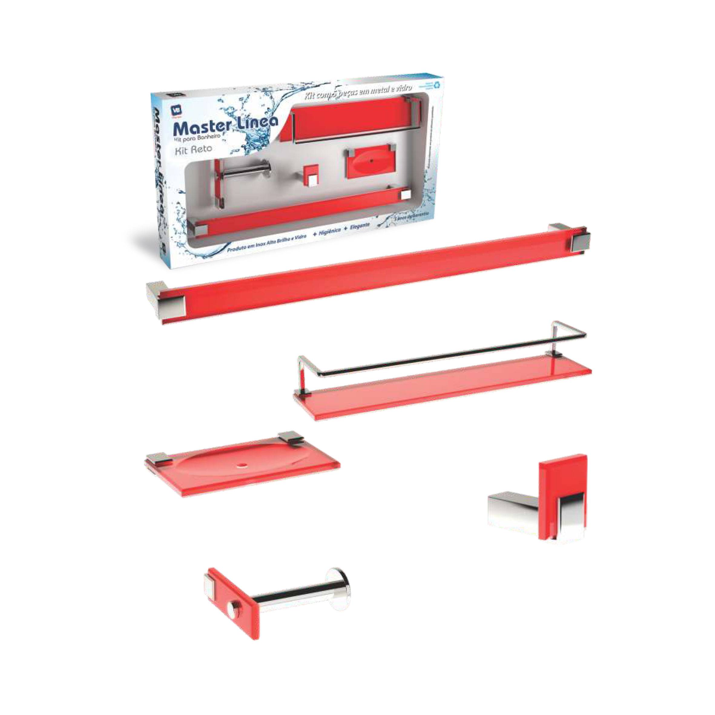 KIT GDS VC 5 PCS VERMELHO