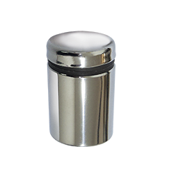 Prolongador para Vidro Inox Polido 25mm