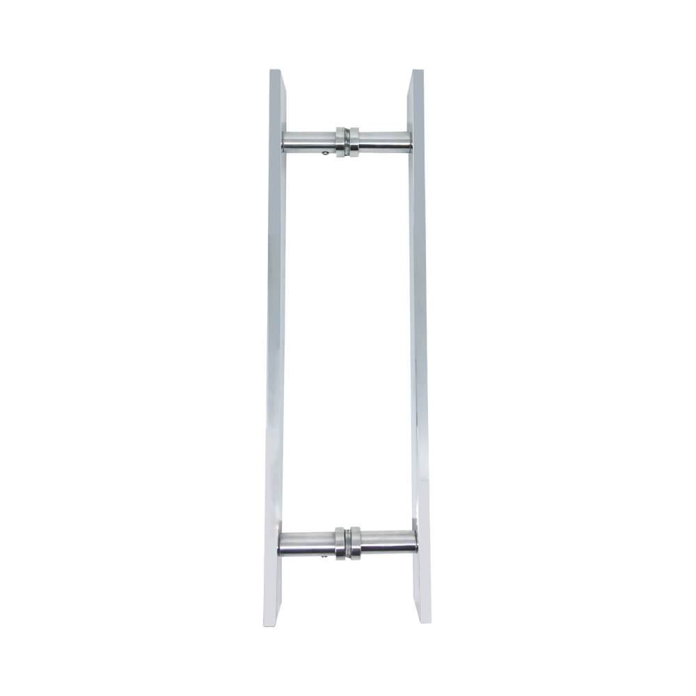 PUXADOR BARRA CHATA 10X32X300X400MM ALUMINIO CROMADO