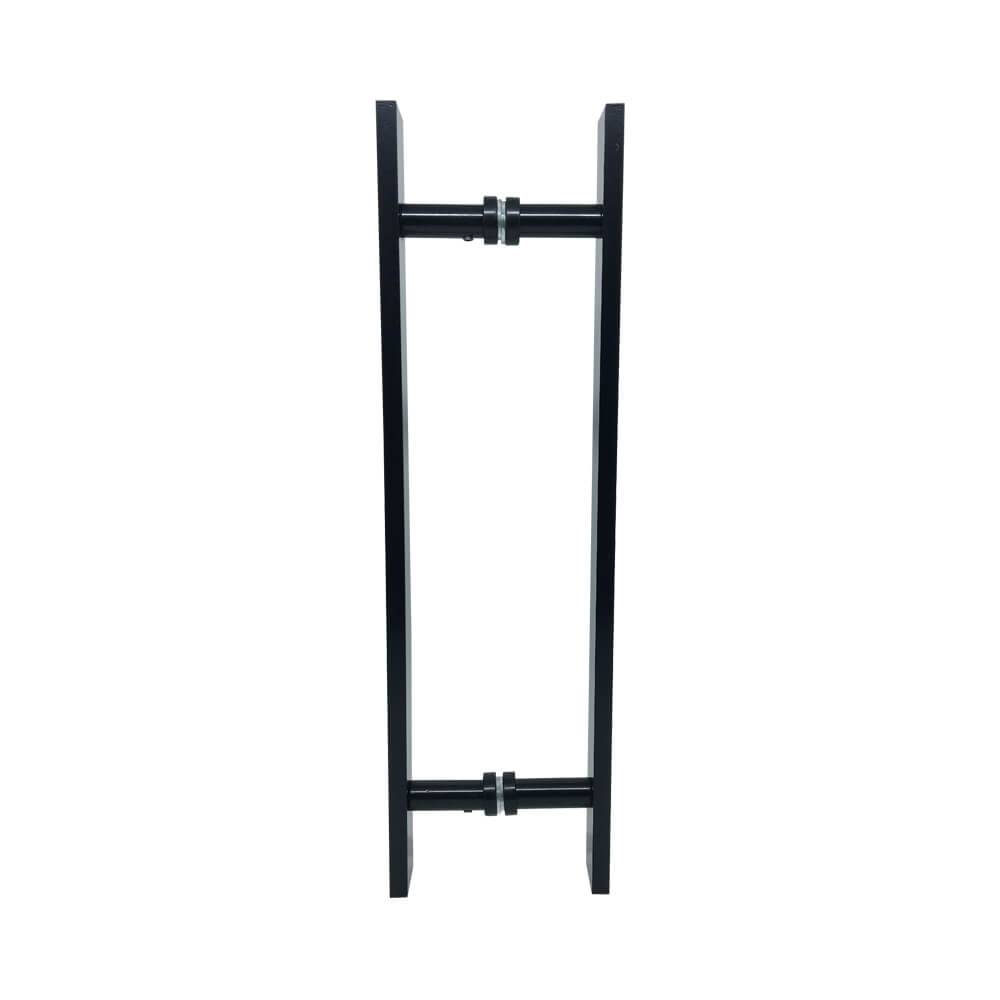 PUXADOR BARRA CHATA 10X32X300X400MM ALUMINIO PRETO