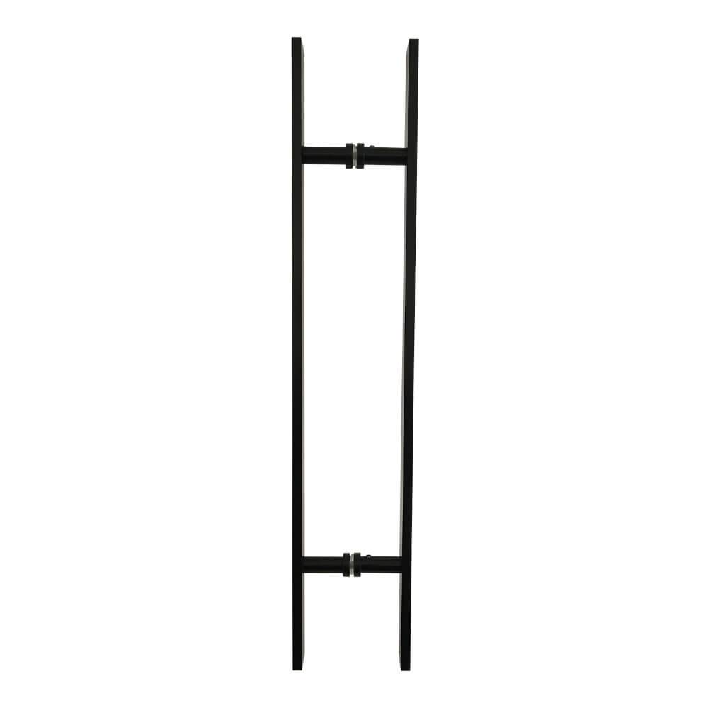 PUXADOR BARRA CHATA 10X32X400X600MM ALUMINIO PRETO