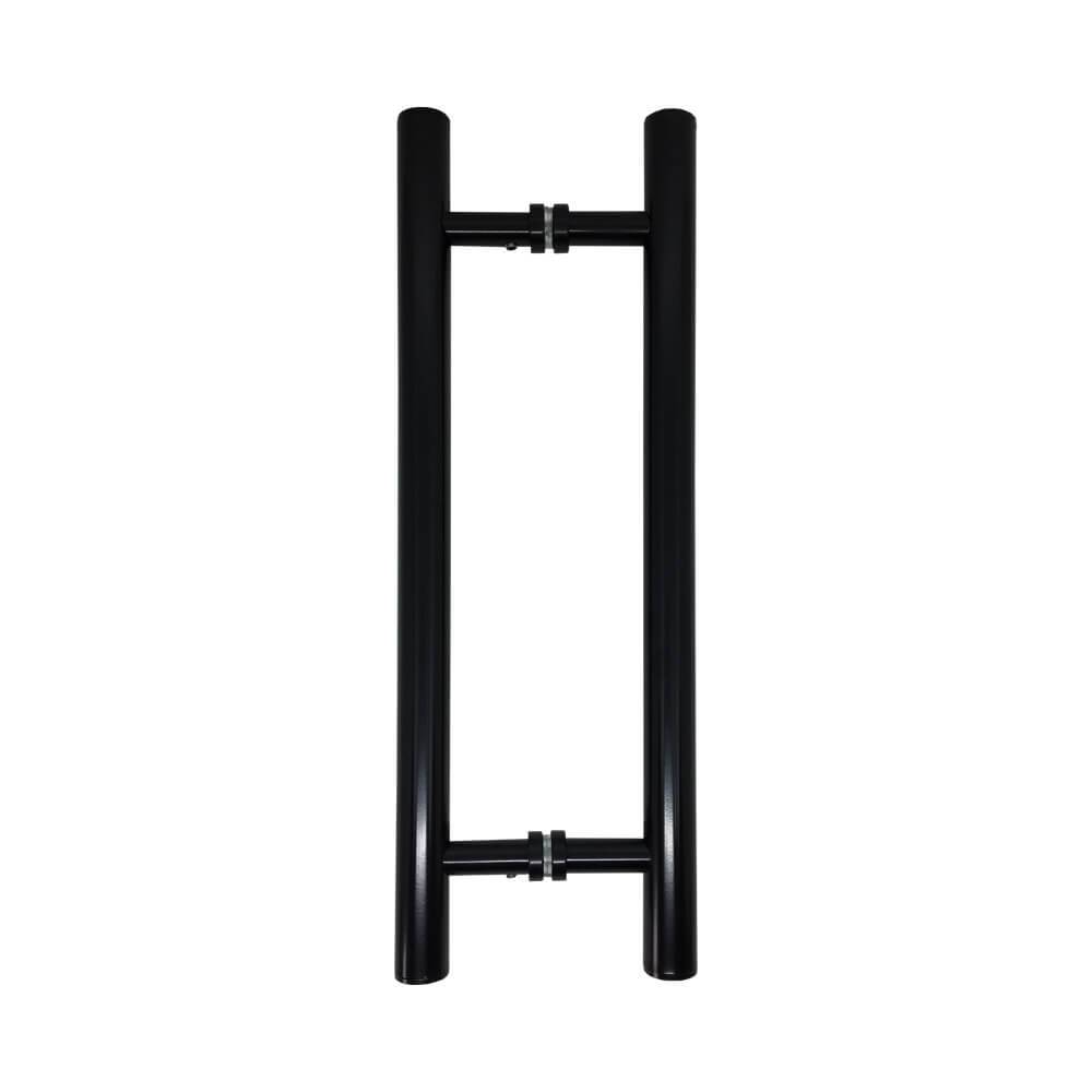 PUXADOR H 25X300X400MM ALUMINIO PRETO