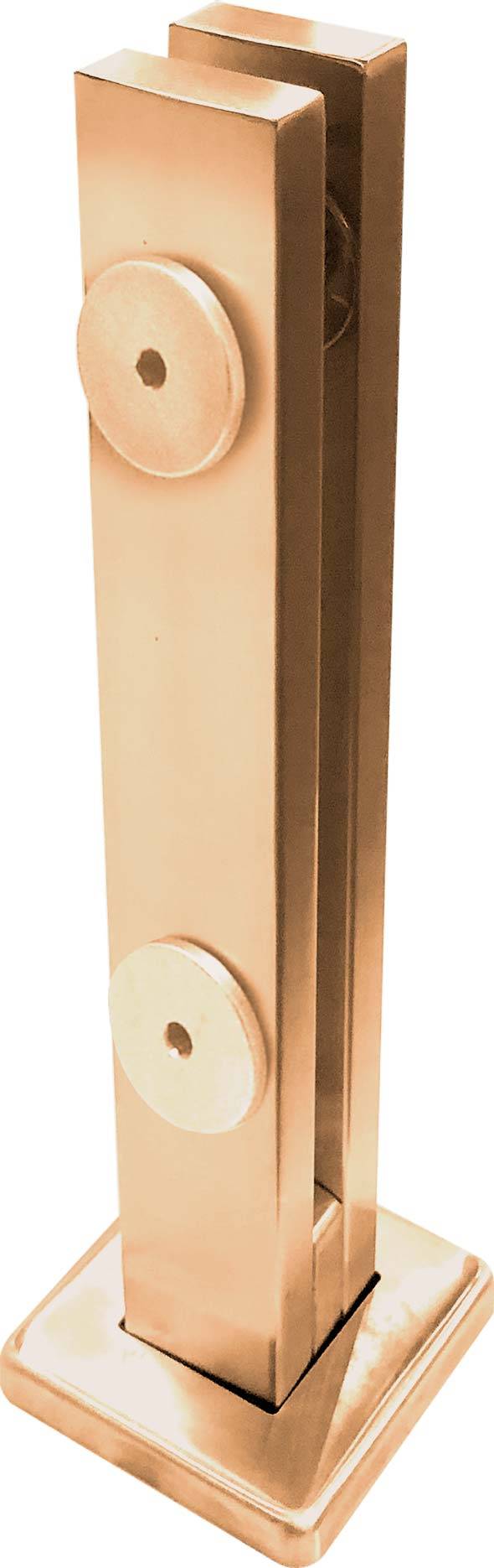 Torre 30 cm 2 furos Can Quadrada Inox Bronze
