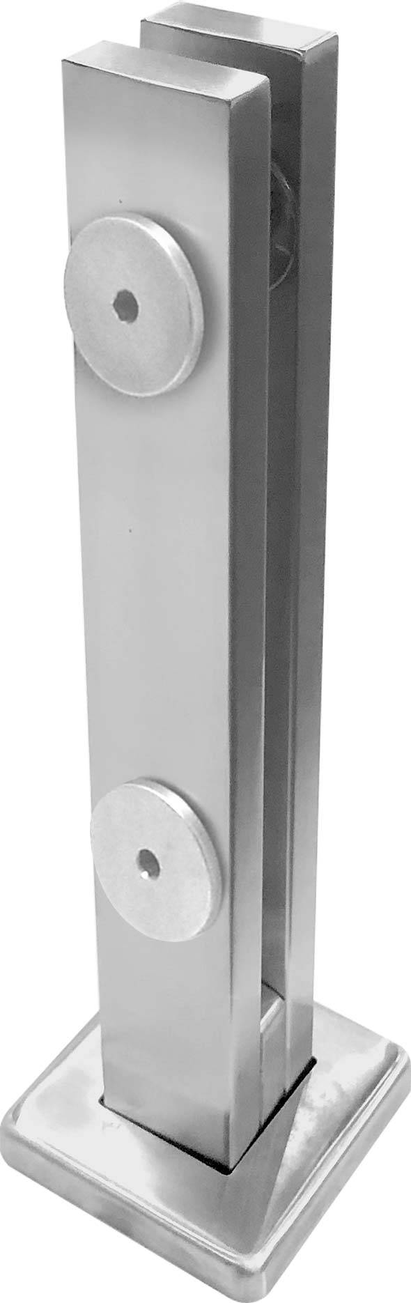 Torre 30 cm 2 furos Can Quadrada Inox Polido