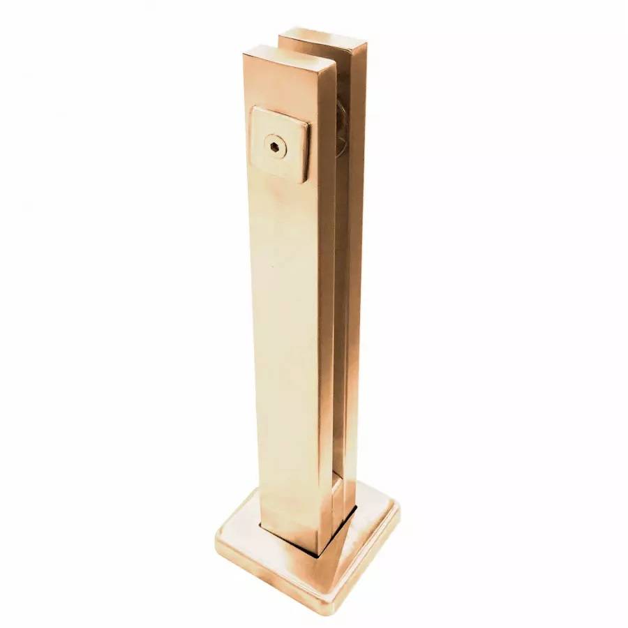 Torre 30 cm Can Quadrada Inox Dourada
